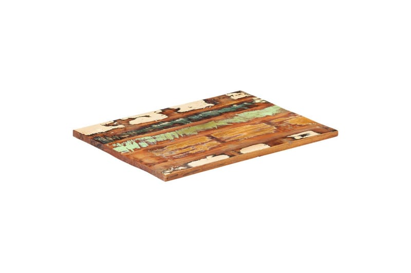 Rektangulär bordsskiva 70x80 cm 25-27 mm massivt återvunnet - Flerfärgad - Möbler - Bord & matgrupper - Bordstillbehör - Bordsskiva