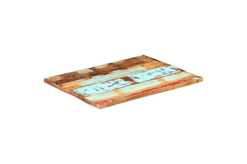 Rektangulär bordsskiva 70x80 cm 25-27 mm massivt återvunnet - Flerfärgad - Möbler - Bord & matgrupper - Bordstillbehör - Bordsskiva
