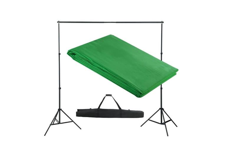 Stativ och fotobakgrund 300x300 cm grön - Grön - Bordsskiva
