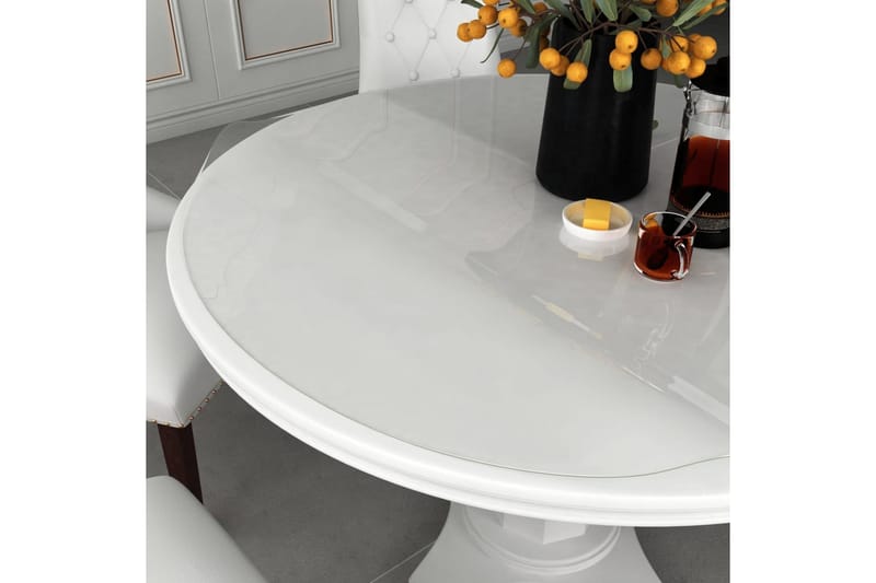 Bordsskydd genomskinligt Ã˜ 100 cm 2 mm PVC - Transparent - Möbler - Bord & matgrupper - Bordstillbehör