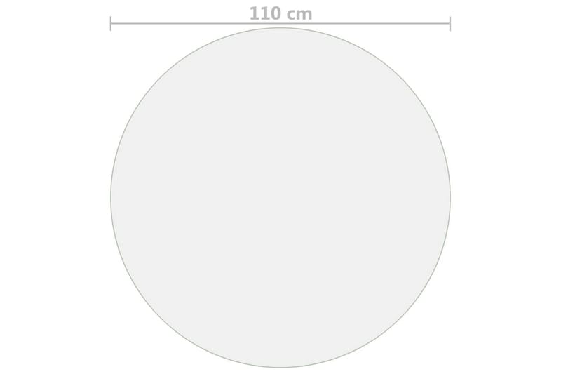 Bordsskydd genomskinligt Ã˜ 110 cm 2 mm PVC - Transparent - Möbler - Bord & matgrupper - Bordstillbehör