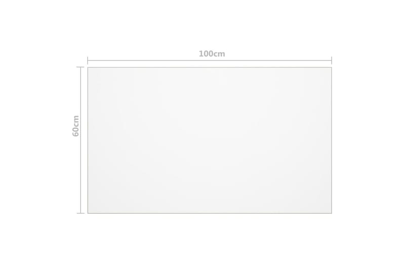 Bordsskydd genomskinligt 100x60 cm 2 mm PVC - Transparent - Bordstillbehör