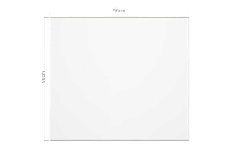 Bordsskydd genomskinligt 90x90 cm 2 mm PVC - Transparent - Möbler - Bord & matgrupper - Bordstillbehör