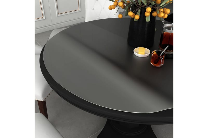 Bordsskydd matt Ã˜ 100 cm 2 mm PVC - Transparent - Möbler - Bord & matgrupper - Bordstillbehör
