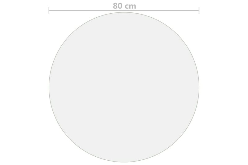 Bordsskydd matt Ã˜ 80 cm 2 mm PVC - Transparent - Möbler - Bord & matgrupper - Bordstillbehör