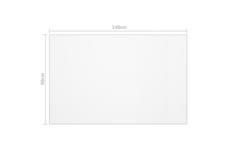Bordsskydd matt 140x90 cm 2 mm PVC - Transparent - Möbler - Bord & matgrupper - Bordstillbehör