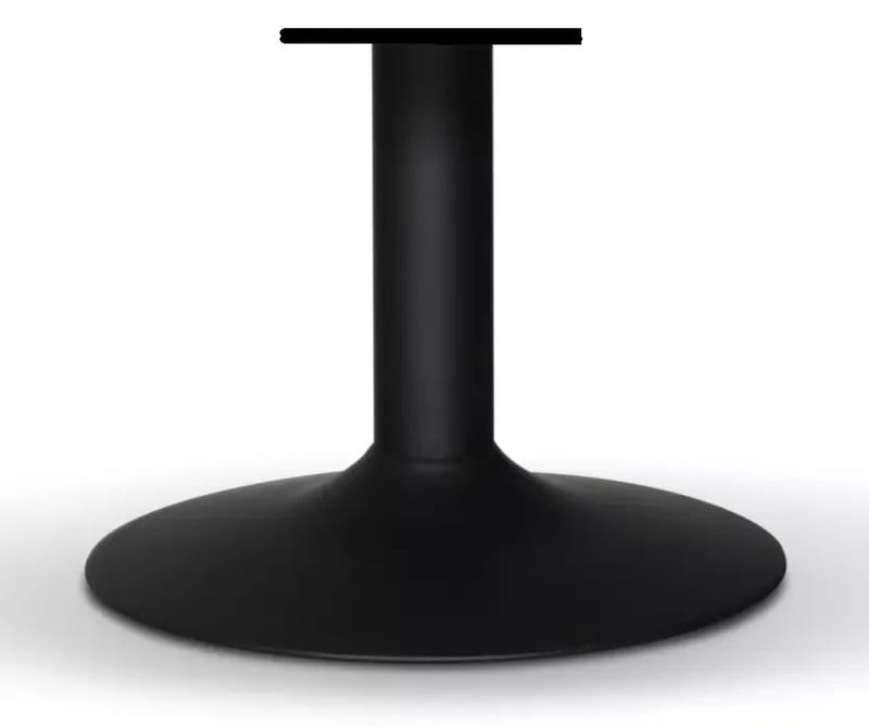 Underrede till soffbord - Trumpetfot svart Ø45, svart, Svart