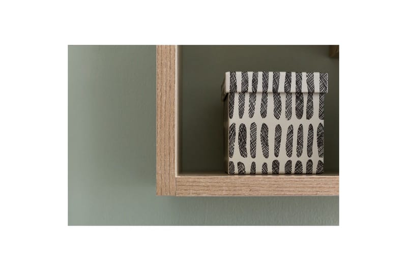 Vägghylla Wohnling melaminbelagd MDF, förvaringshylla, modern stil Sonoma - Sonoma - Förvaring - Hylla - Bokhylla