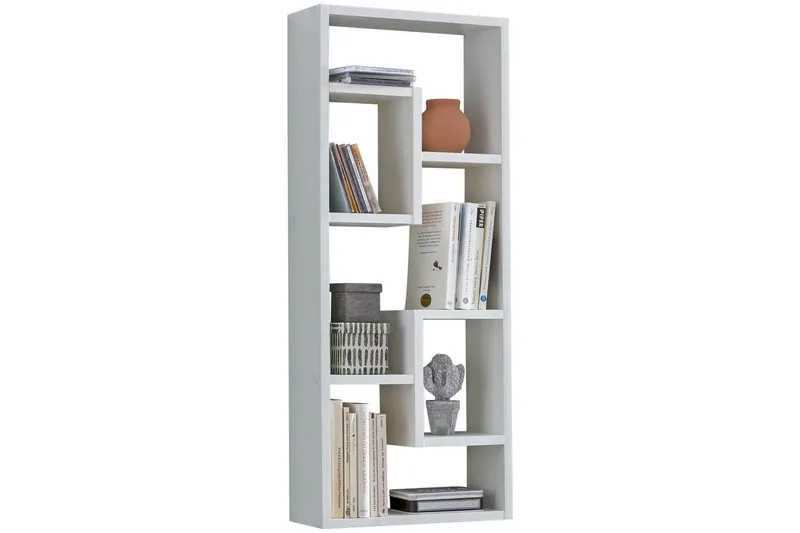 Vägghylla Wohnling melaminbelagd MDF, förvaringshylla, modern stil Vit - Vit - Förvaring - Hylla - Bokhylla