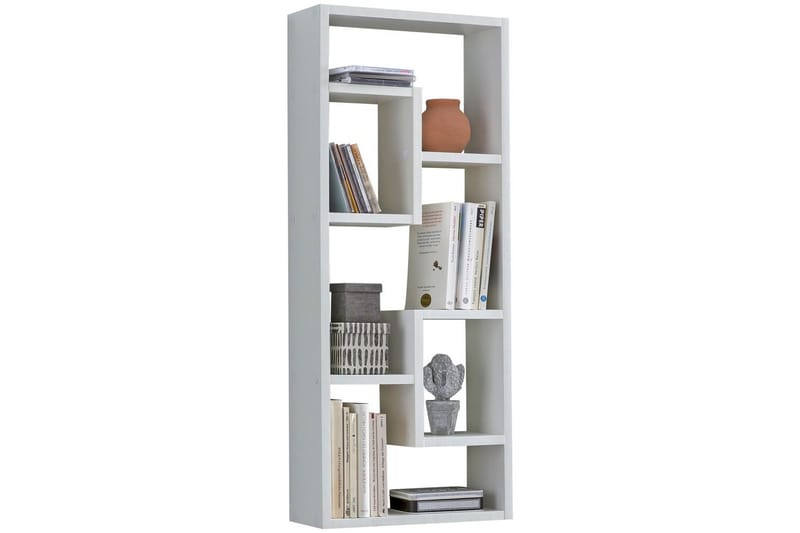 Vägghylla Wohnling melaminbelagd MDF, förvaringshylla, modern stil Vit - Vit - Möbler - Bord & matgrupper - Bordstillbehör - Iläggsskiva & klaff