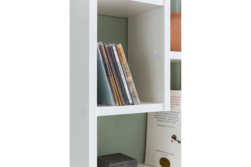 Vägghylla Wohnling melaminbelagd MDF, förvaringshylla, modern stil Vit - Vit - Förvaring - Hylla - Bokhylla