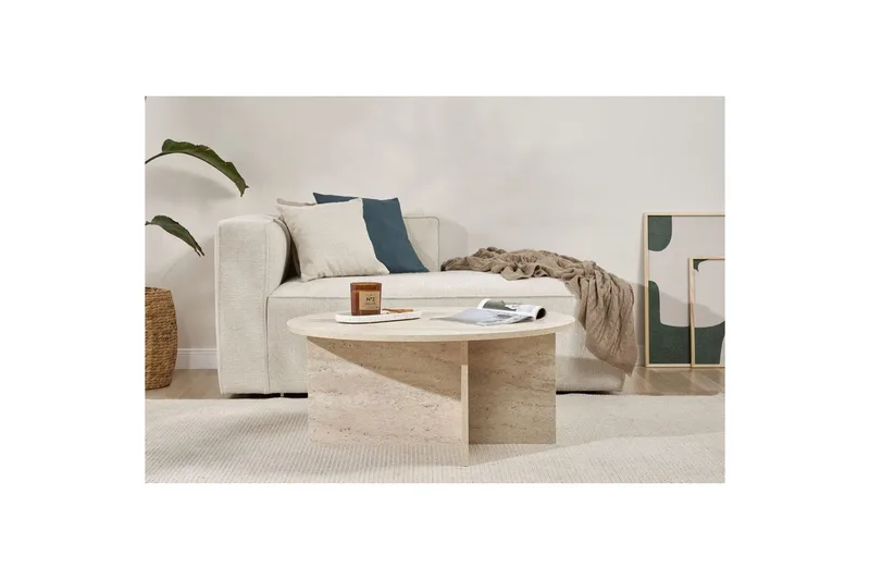 Boro Soffbord 90 cm - Beige - Möbler - Bord & matgrupper - Soffbord