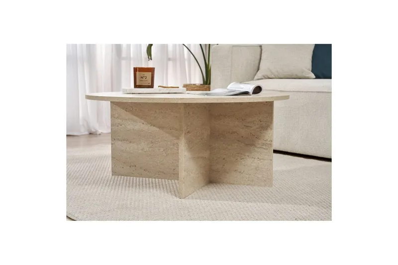 Boro Soffbord 90 cm - Beige - Möbler - Bord & matgrupper - Soffbord