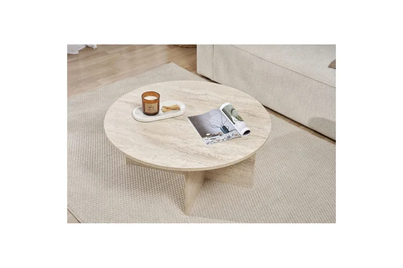 Boro Soffbord 90 cm - Beige - Möbler - Bord & matgrupper - Soffbord