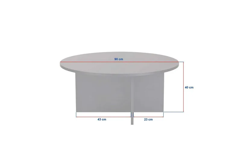 Boro Soffbord 90 cm - Svart - Möbler - Bord & matgrupper - Soffbord