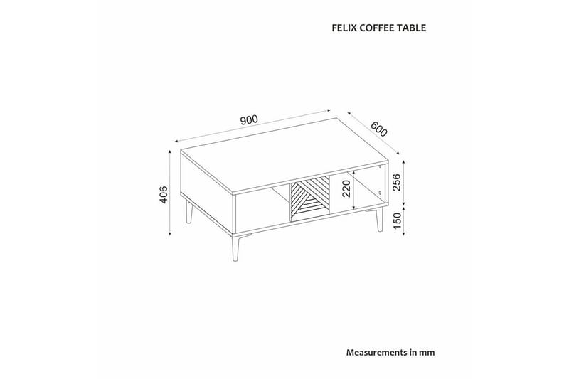 Botswana Soffbord 90 cm - Ek - Möbler - Bord & matgrupper - Soffbord