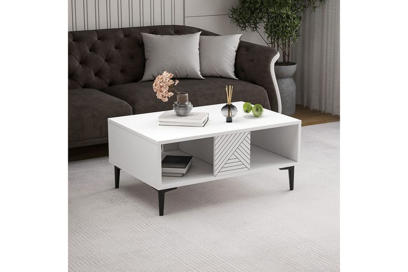 Botswana Soffbord 90 cm - Vit - Möbler - Bord & matgrupper - Soffbord