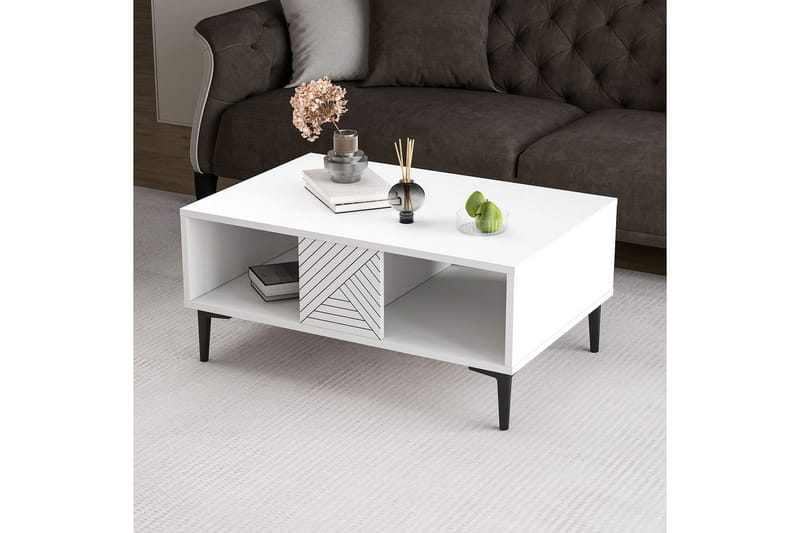Botswana Soffbord 90 cm - Vit - Möbler - Bord & matgrupper - Soffbord