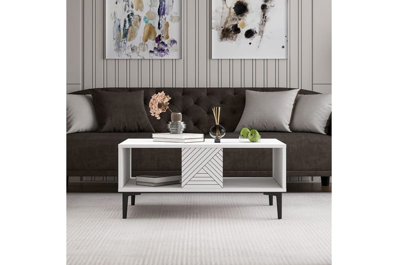 Botswana Soffbord 90 cm - Vit - Möbler - Bord & matgrupper - Soffbord