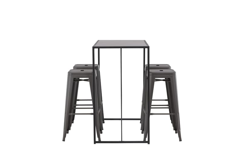 Brea Matgrupp 120 cm Rektangulär med 4 Tempe stolar - Svart - Möbler - Bord & matgrupper - Matgrupper