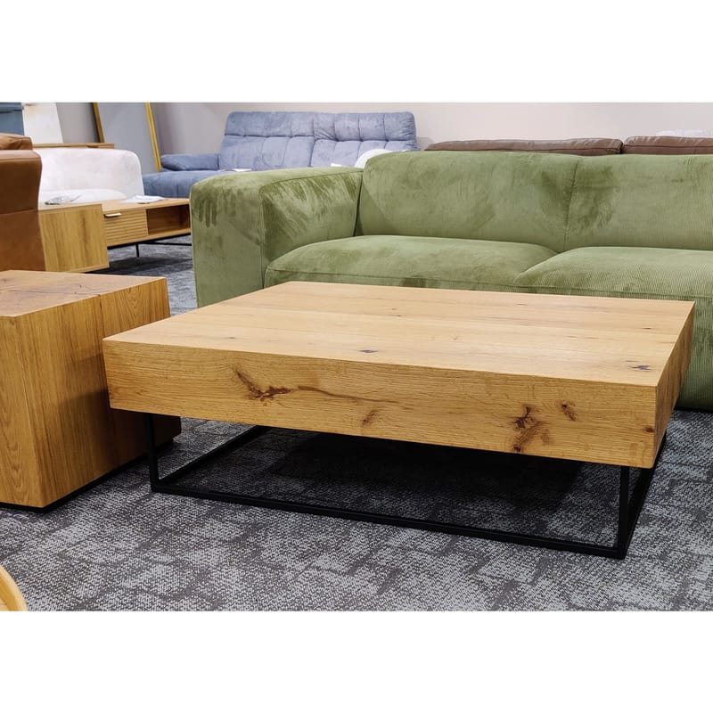 Bronte Soffbord 120 cm i Ek - Brun|Svart - Möbler - Bord & matgrupper - Soffbord