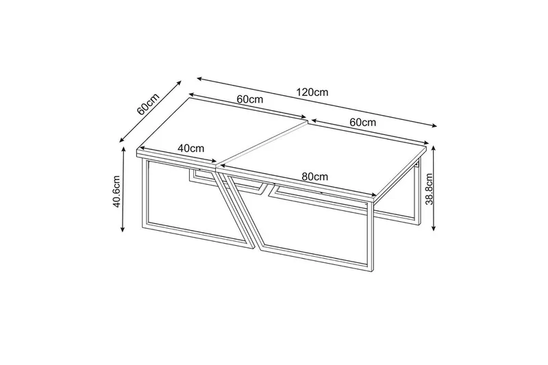 Bulskoll Soffbord 120 cm - Travertine - Möbler - Bord & matgrupper - Soffbord