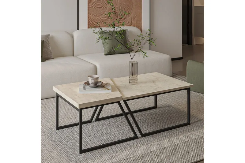 Bulskoll Soffbord 120 cm - Travertine - Möbler - Bord & matgrupper - Soffbord