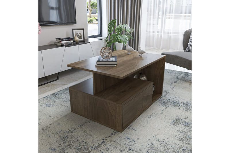 Bulvari Soffbord 90 cm - Valnöt - Möbler - Bord & matgrupper - Soffbord