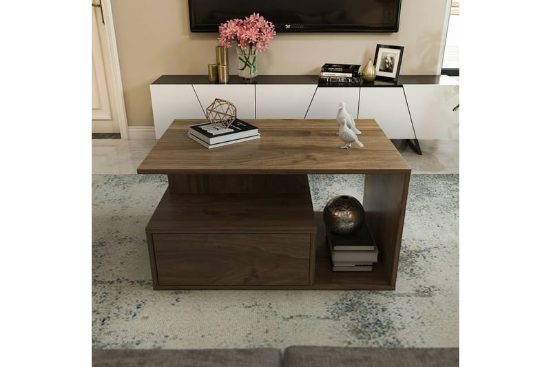 Bulvari Soffbord 90 cm - Valnöt - Möbler - Bord & matgrupper - Soffbord