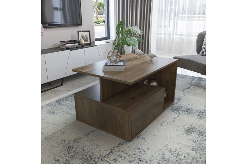 Bulvari Soffbord 90 cm - Valnöt - Möbler - Bord & matgrupper - Soffbord