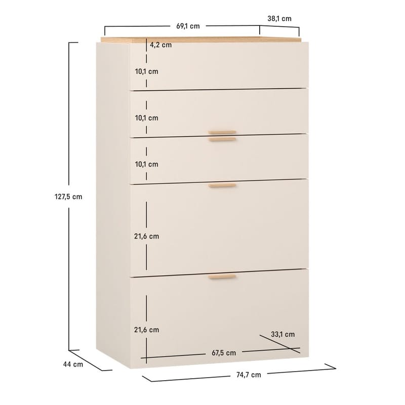 Byrå med lådor 4 You Fresh - Ek - Möbler - Bord & matgrupper - Sminkbord & toalettbord