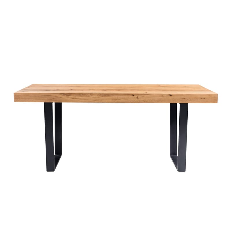 Byron Rektangulärt Matbord 190 cm i Metall och Trä med Ekutseende - Brun - Möbler - Bord & matgrupper - Matbord & köksbord