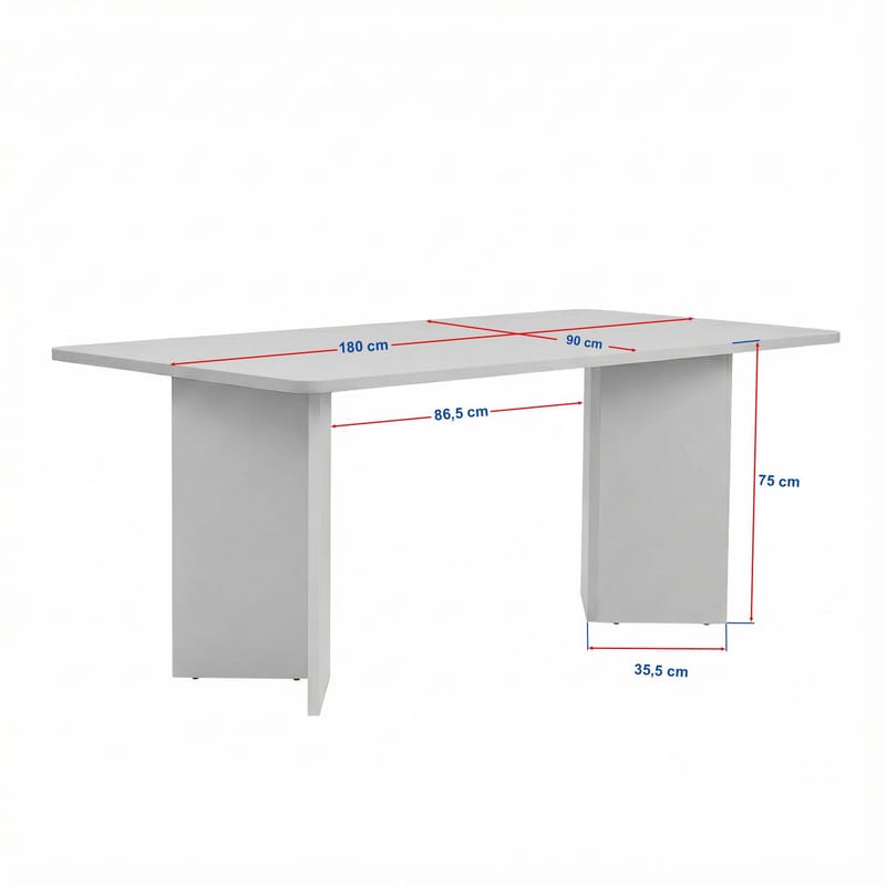 Cadron Matbord 180 cm Rektangulär - Trä Svart - Möbler - Bord & matgrupper - Matbord & köksbord