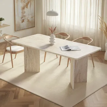 Cadron Matbord 180 cm Rektangulär - Travertin - Möbler - Bord & matgrupper - Matbord & köksbord