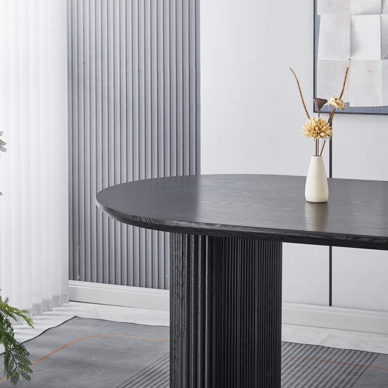 Callum matbord 180x90 cm - Svartbetsad ek - Svartbetsad ek - Möbler - Bord & matgrupper - Matbord & köksbord