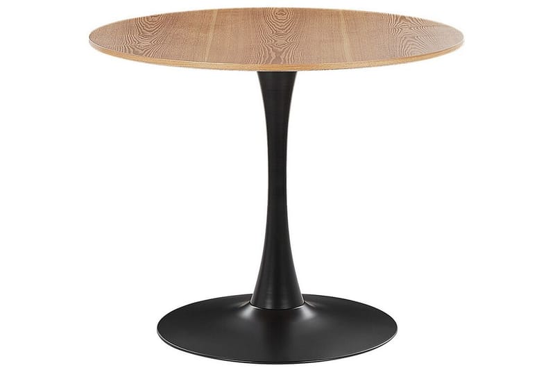 Calmar Matbord 90 cm Rund - Ljusbrun/Svart - Möbler - Bord & matgrupper - Matbord & köksbord