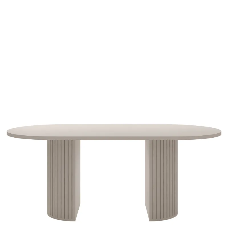 Calvion Matbord oval 185 cm - beige - Möbler - Bord & matgrupper - Matbord & köksbord