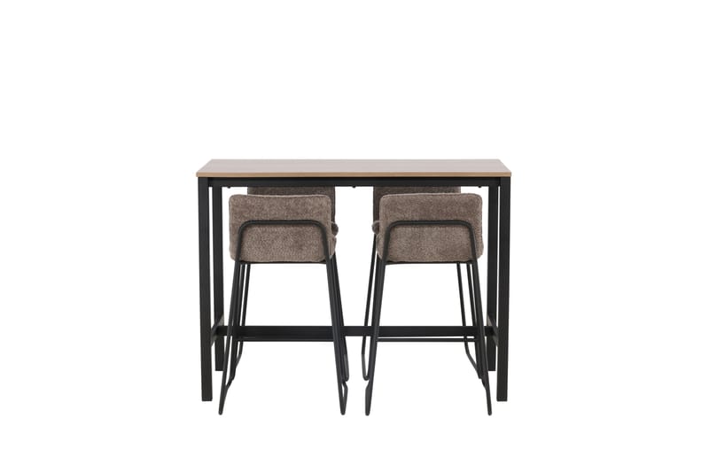 Camden Barbord 60x120 cm med 4 Bisbee Stolar - Mörkgrå - Möbler - Bord & matgrupper - Barbord & ståbord