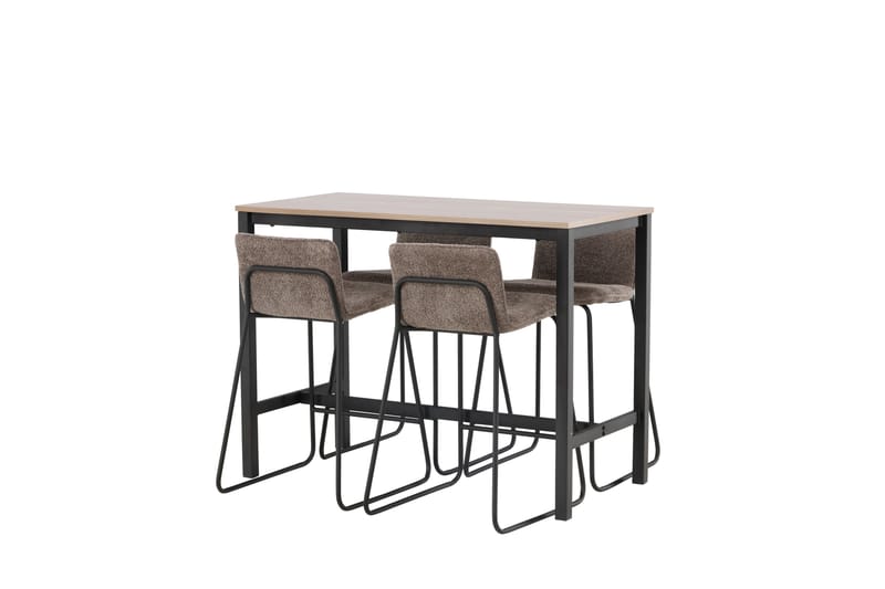 Camden Barbord 60x120 cm med 4 Bisbee Stolar - Mörkgrå - Möbler - Bord & matgrupper - Barbord & ståbord