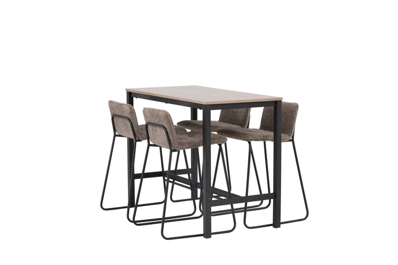 Camden Barbord 60x120 cm med 4 Bisbee Stolar - Mörkgrå - Möbler - Bord & matgrupper - Barbord & ståbord