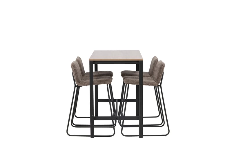Camden Barbord 60x120 cm med 4 Bisbee Stolar - Mörkgrå - Möbler - Bord & matgrupper - Barbord & ståbord
