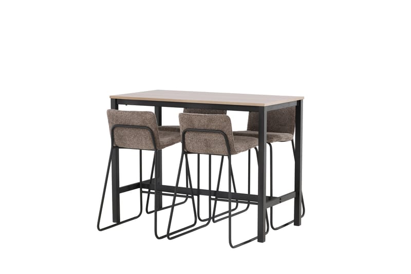 Camden Barbord 60x120 cm med 4 Bisbee Stolar - Mörkgrå - Möbler - Bord & matgrupper - Barbord & ståbord