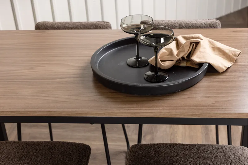 Camden Barbord 60x120 cm med 4 Bisbee Stolar - Mörkgrå - Möbler - Bord & matgrupper - Barbord & ståbord