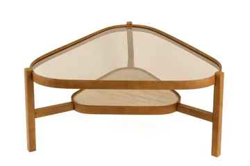 Capella Soffbord 95x48x95 cm - Valnöt och travertin - Möbler - Bord & matgrupper - Soffbord