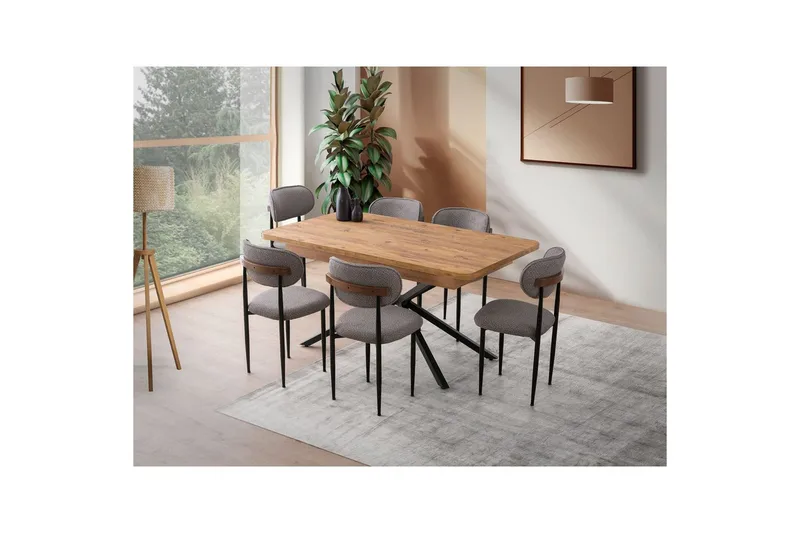 Cassel Matbord 160 cm Rektangulär - Brun - Möbler - Bord & matgrupper - Matbord & köksbord