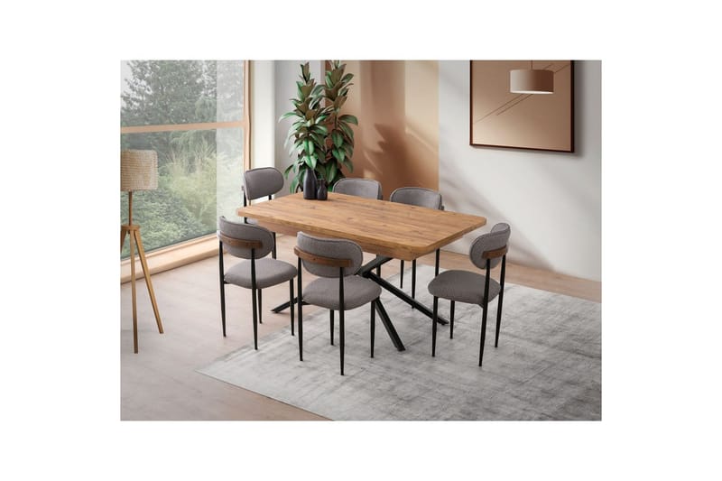 Cassel Matbord 160 cm Rektangulär - Brun - Möbler - Bord & matgrupper - Matbord & köksbord