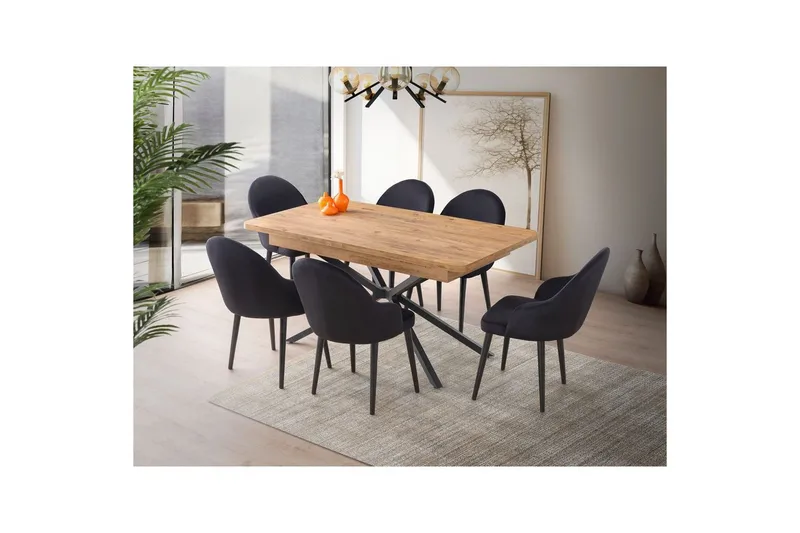 Cassel Matbord 160 cm Rektangulär - Brun - Möbler - Bord & matgrupper - Matbord & köksbord