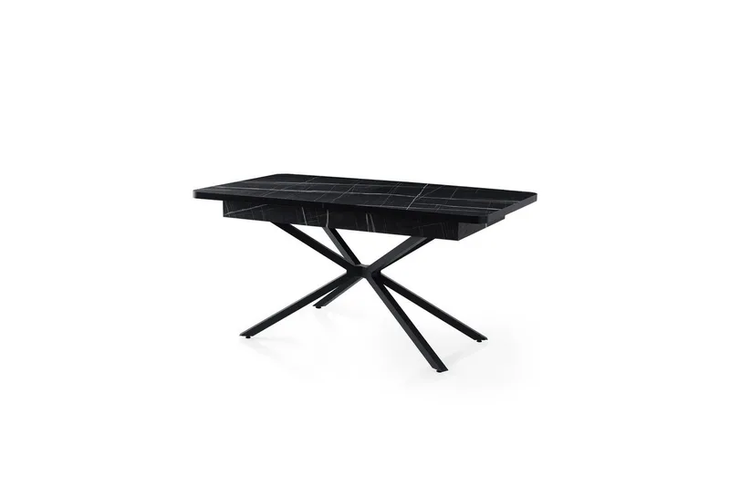 Cassel Matbord 160 cm Rektangulär - Svart/Vit - Möbler - Bord & matgrupper - Matbord & köksbord