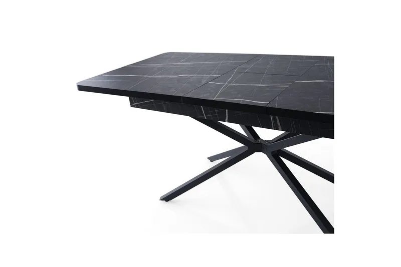 Cassel Matbord 160 cm Rektangulär - Svart/Vit - Möbler - Bord & matgrupper - Matbord & köksbord
