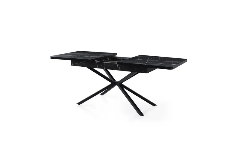 Cassel Matbord 160 cm Rektangulär - Svart/Vit - Möbler - Bord & matgrupper - Matbord & köksbord